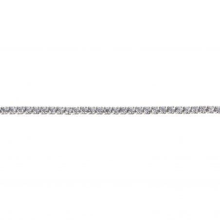 Bracelet tennis ajustable avec pierres - Bracelet en argent 925