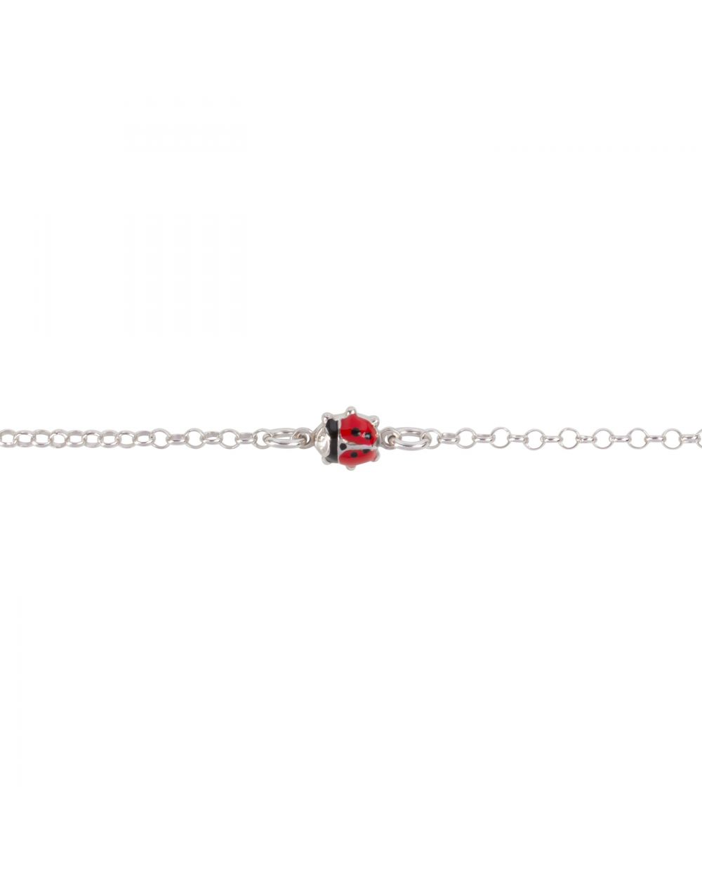 Bracelet enfant coccinelle - Bracelet en argent 925