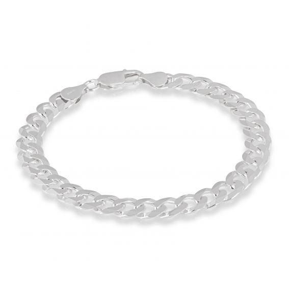 Bracelet homme maille figaro 3+1 large - 10mm - Bracelet en argent 925