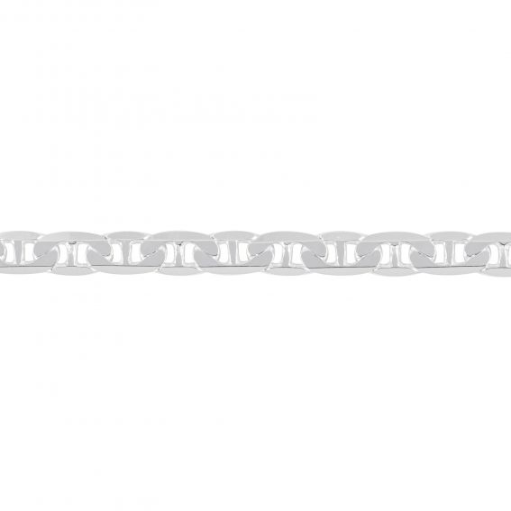 Bracelet homme maille marine plate - 7mm - Bracelet en argent 925