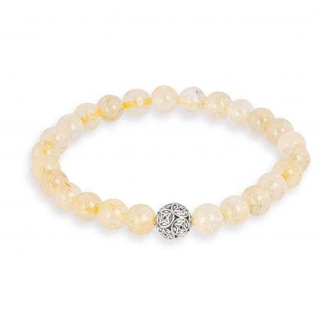 Bracelet Göshö [Blocage] Quartz citron  - Pierres naturelles