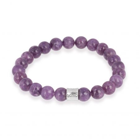 Bracelet Göshö [Anti-stress] Lépidolite - Pierres naturelles