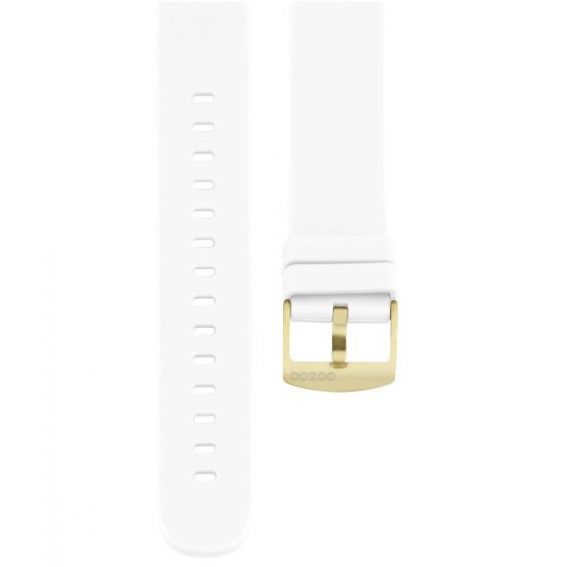 Bracelet montre connecté OOZOO caoutchouc blanc - 410.20 - Marque OOZOO