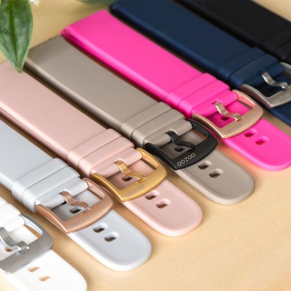 Bracelet montre connecté OOZOO caoutchouc gris - 411.20 - Marque OOZOO