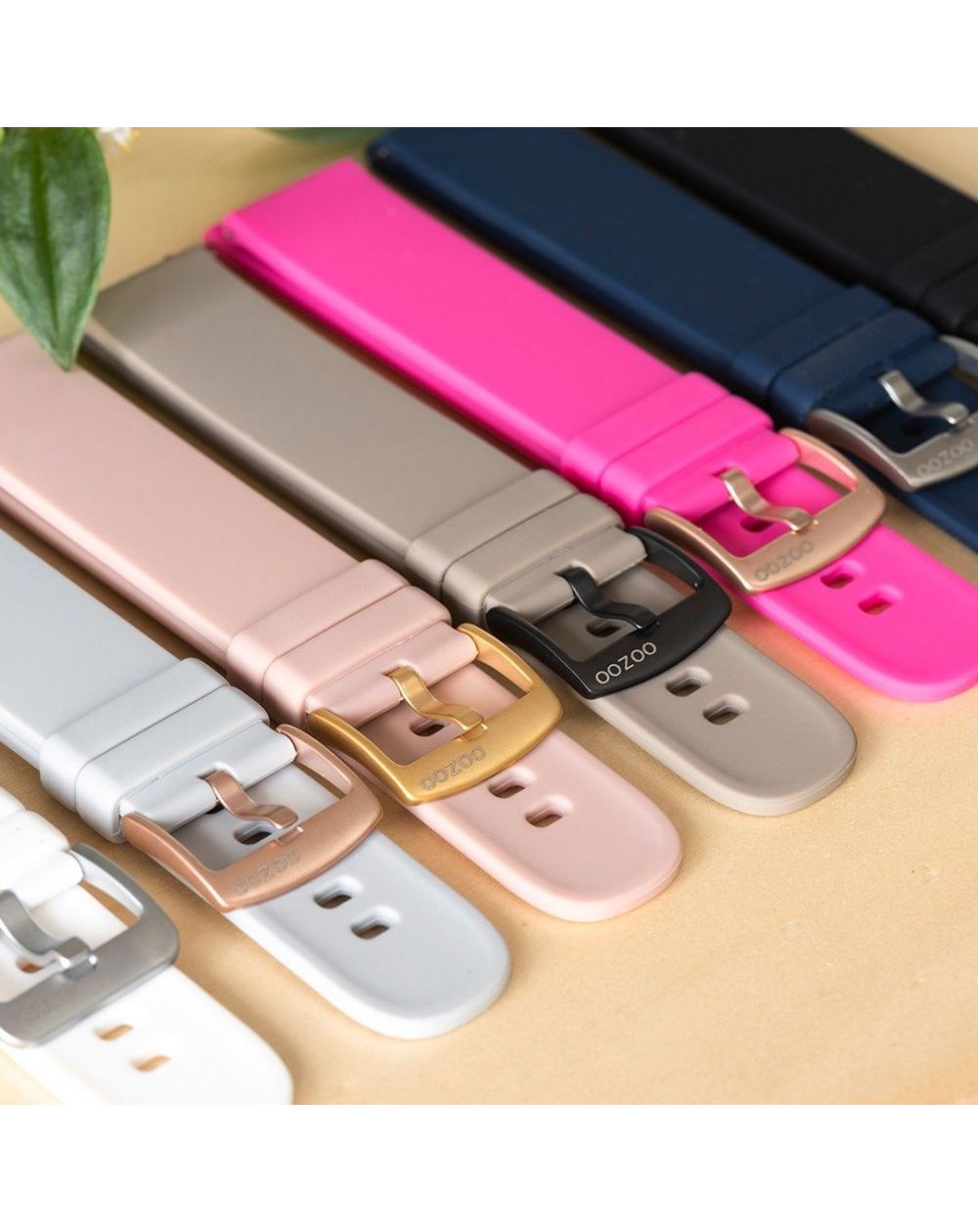 Brace laat horloge aangesloten OOZOO blauw rubber - 415.20 - Merk OOZOO