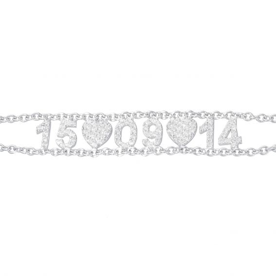 Silver name bracelet