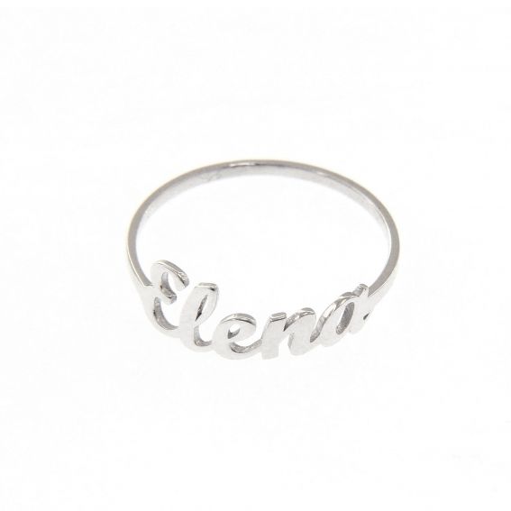 Name necklace with silver stone