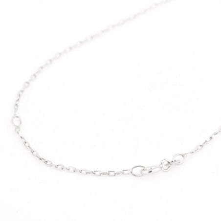 Name necklace with silver stone