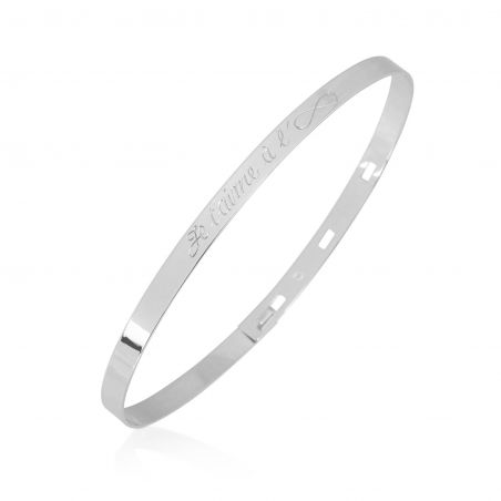 Silver name bracelet