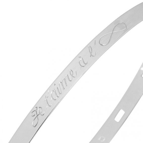 Silver name bracelet