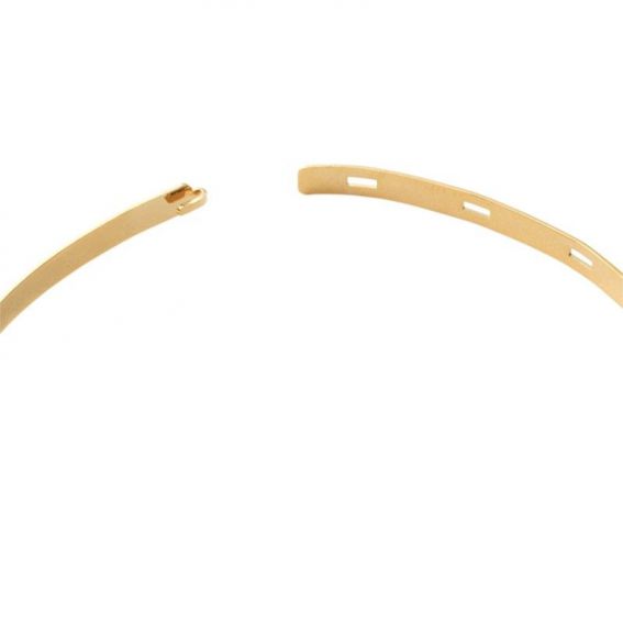 Jonc doré à personnaliser - Bracelet personnalisable, Bijoux plaqué or 18k