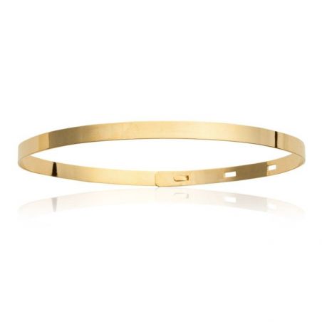Jonc doré à personnaliser - Bracelet personnalisable, Bijoux plaqué or 18k