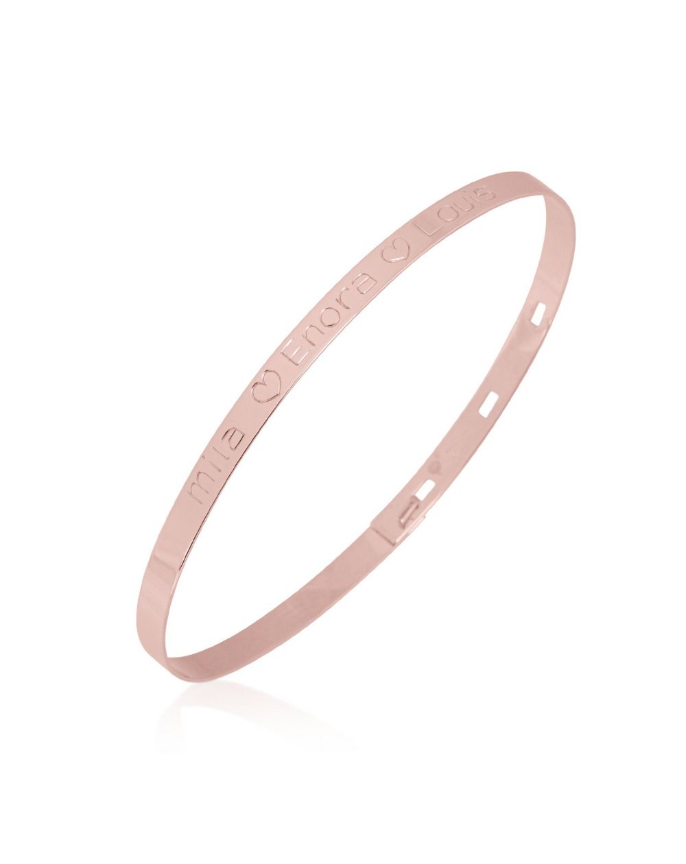 Jonc doré à personnaliser - Bracelet personnalisable, Bijoux plaqué or 18k