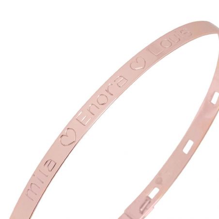 Jonc doré à personnaliser - Bracelet personnalisable, Bijoux plaqué or 18k