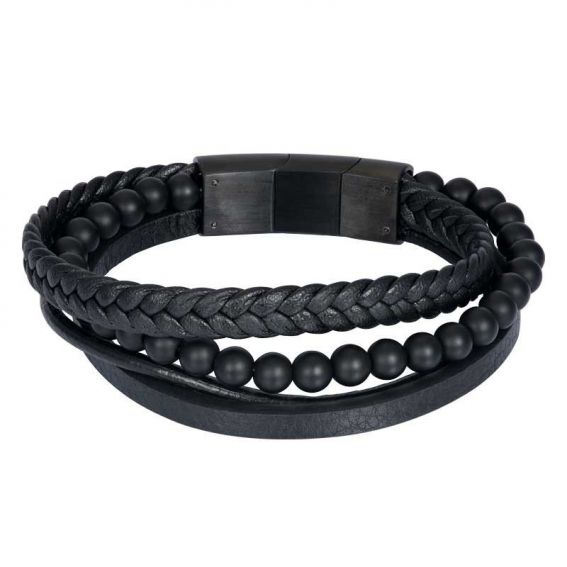 Bracelet iXXXi Bracelet Calvin noir | Bijoux de la marque iXXXi