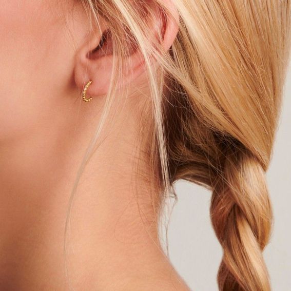 Boucle d'oreille Wonder 3 diamants - Bijoux en argent