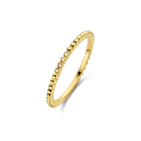 Bague Wonder - 4 diamants - Bague en argent avec 4 diamants