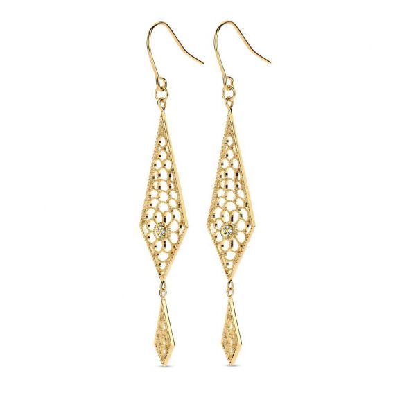 Boucles d'oreilles Miracle - 8 diamants - Diamanti Per Tutti - M1910