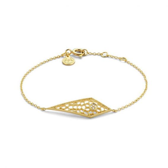 Bracelet Miracle Diamanti Per Tutti - 4 diamants - Bracelet en argent