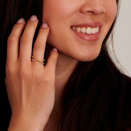 Bague Destiny Diamanti Per tutti - Bague en argent avec 14 diamants