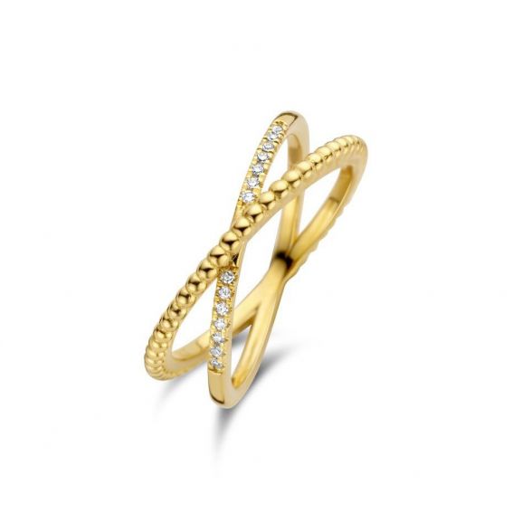 Bague Destiny Diamanti Per tutti - Bague en argent avec 14 diamants