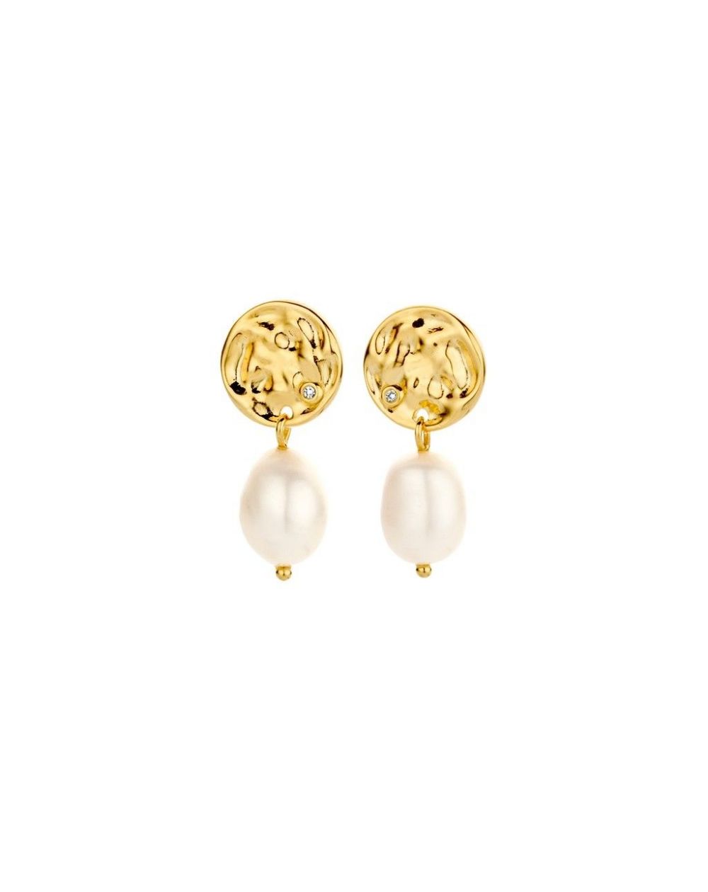 Boucles d'oreilles Coco - 2 diamants - Bijoux en argent 925