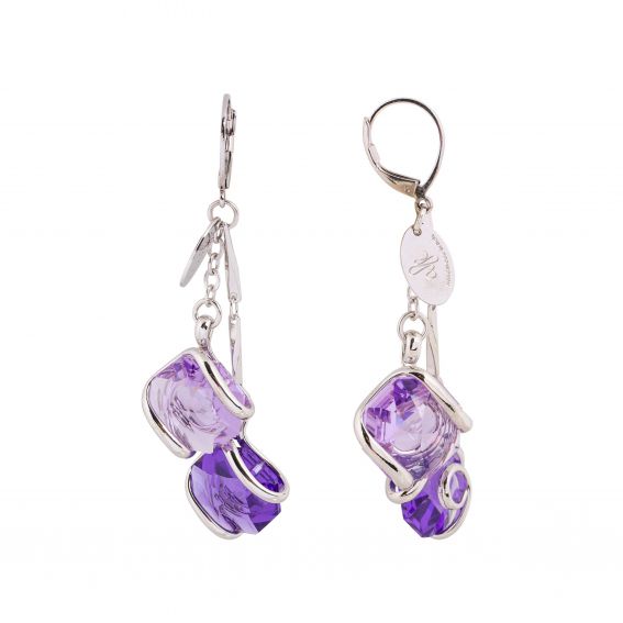 Swarovski blue crystal earrings