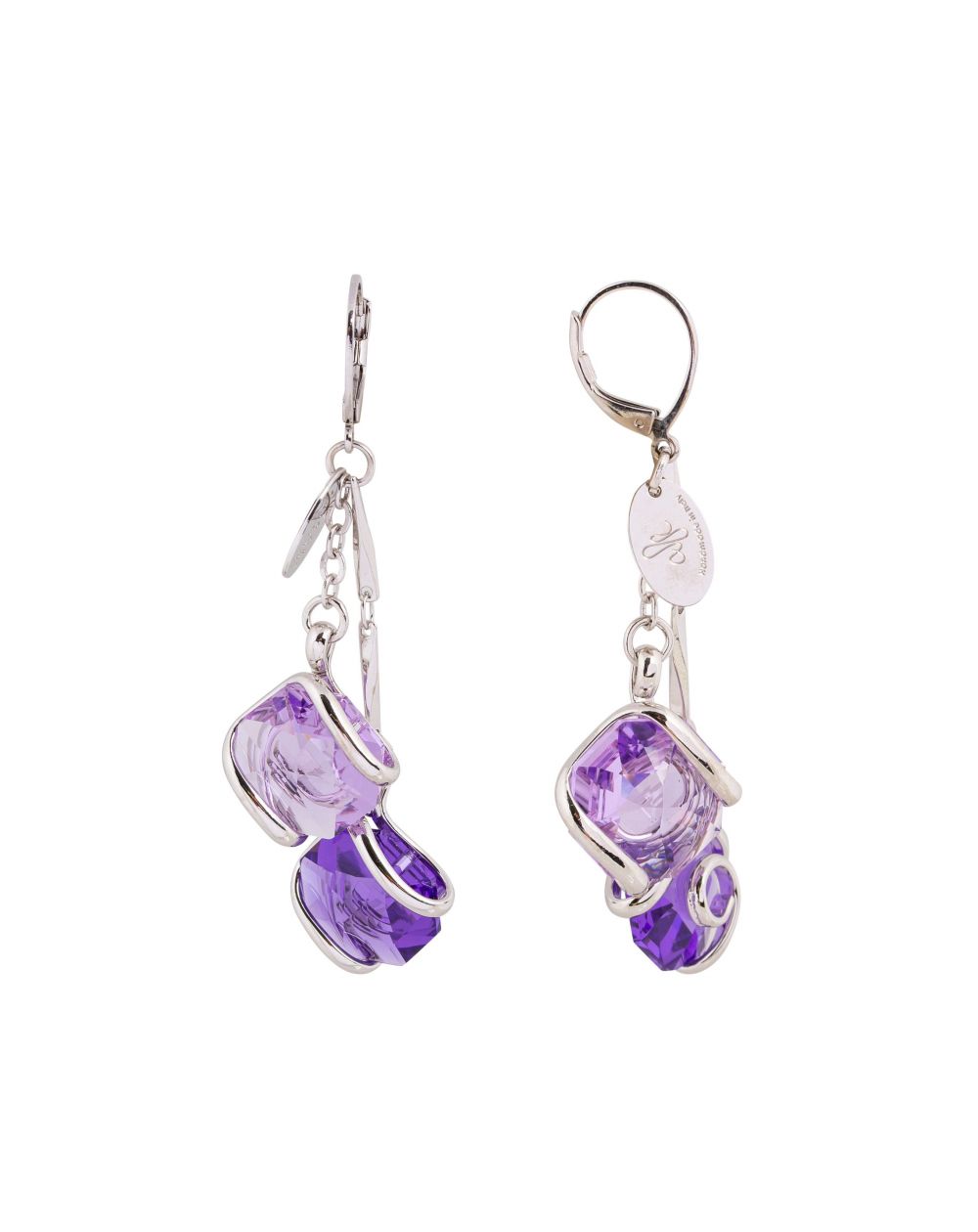 Boucles d'oreille Andrea Marazzini - Octagon Lilla/Violet Double