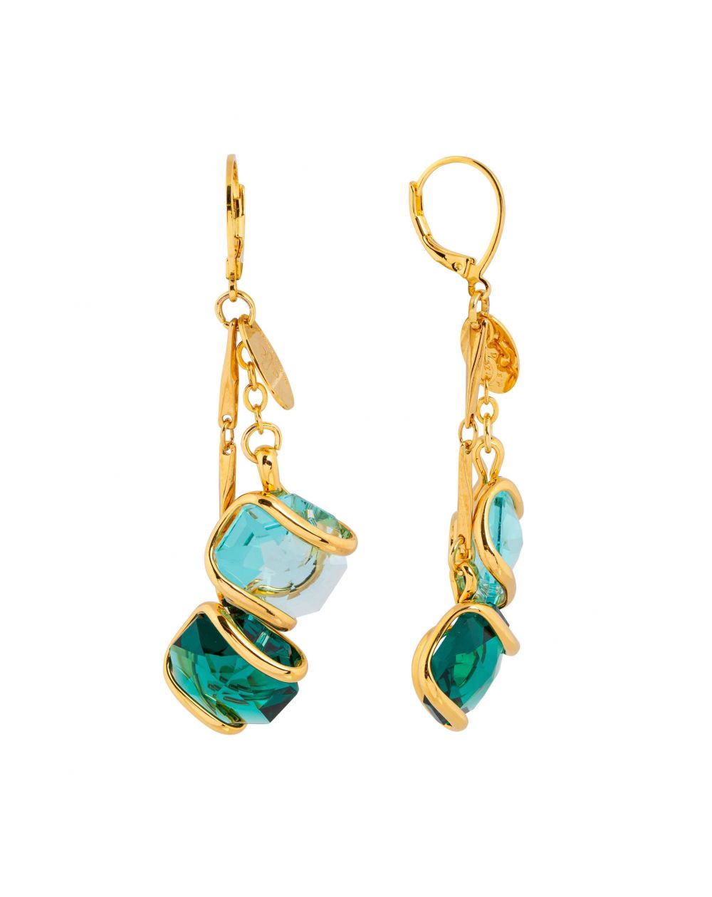 Boucles d'oreille Andrea Marazzini - Octagon Mix Emerald Double