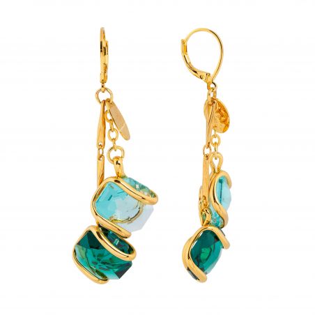 Boucles d'oreille Andrea Marazzini - Octagon Mix Emerald Double