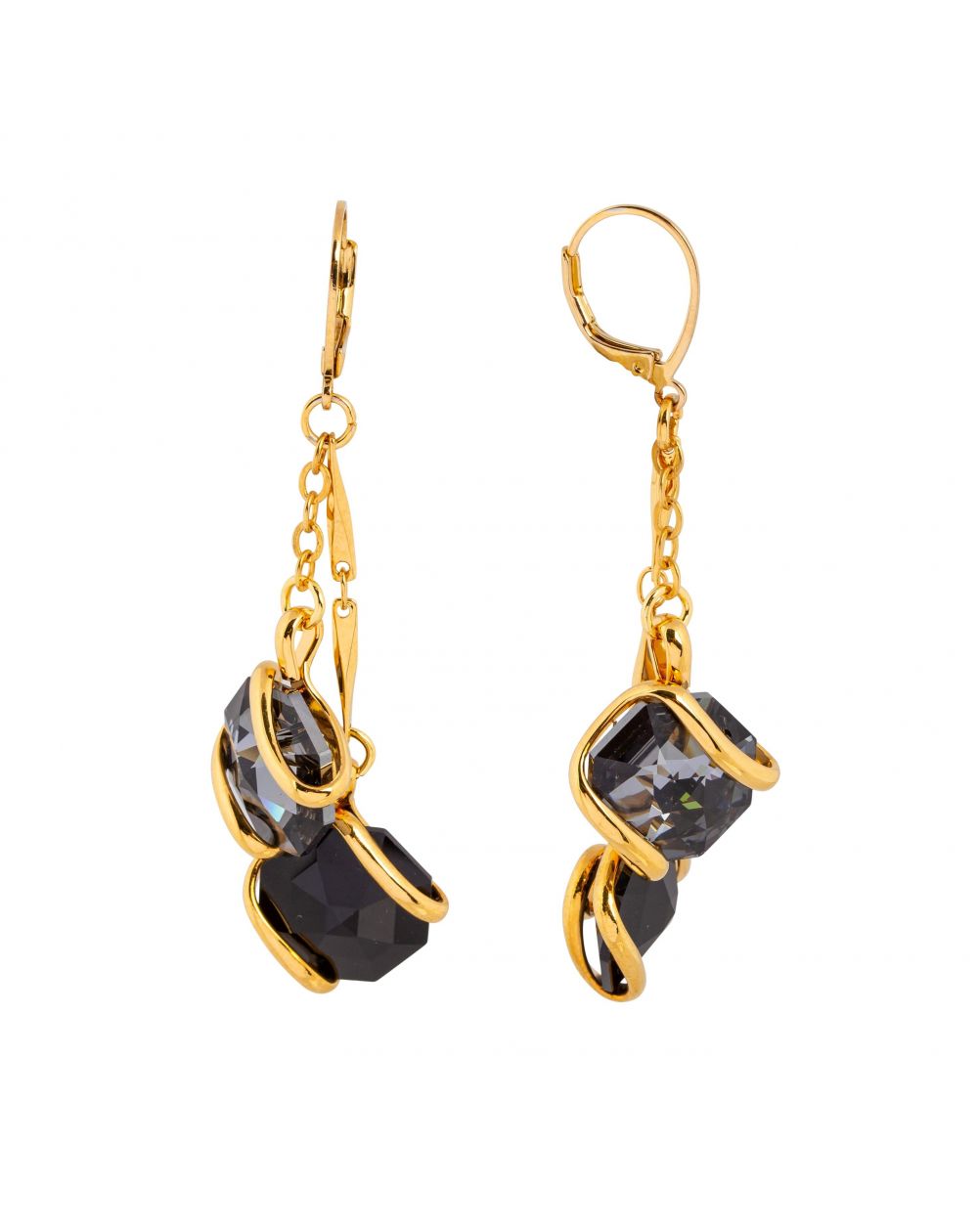Swarovski blue crystal earrings