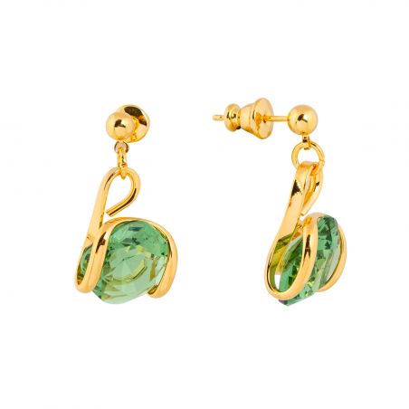 Boucles d'oreille Andrea Marazzini - Mini Fernet Green courtes