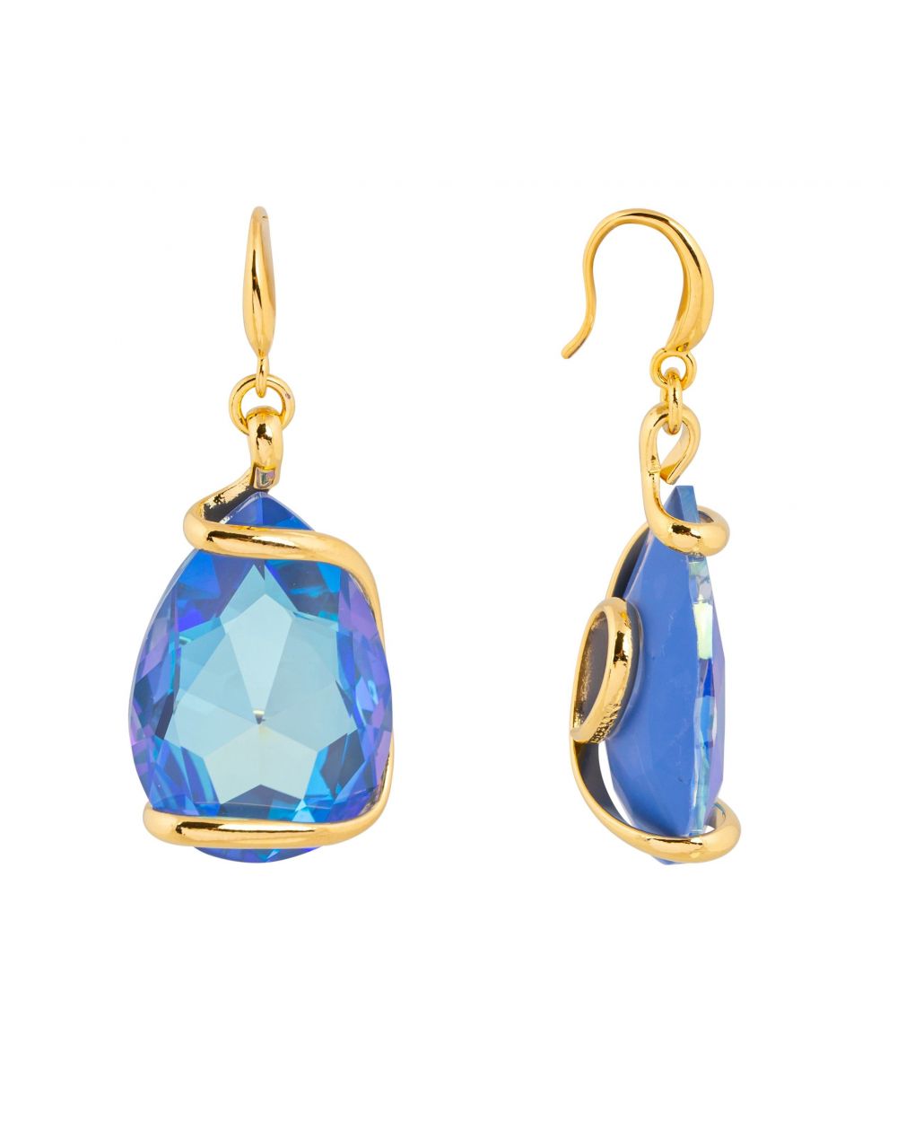 Swarovski blue crystal earrings