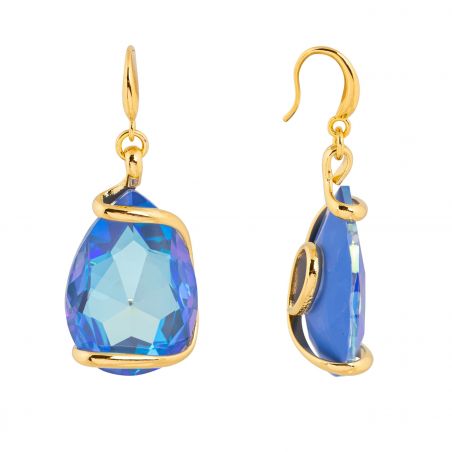 Swarovski blue crystal earrings