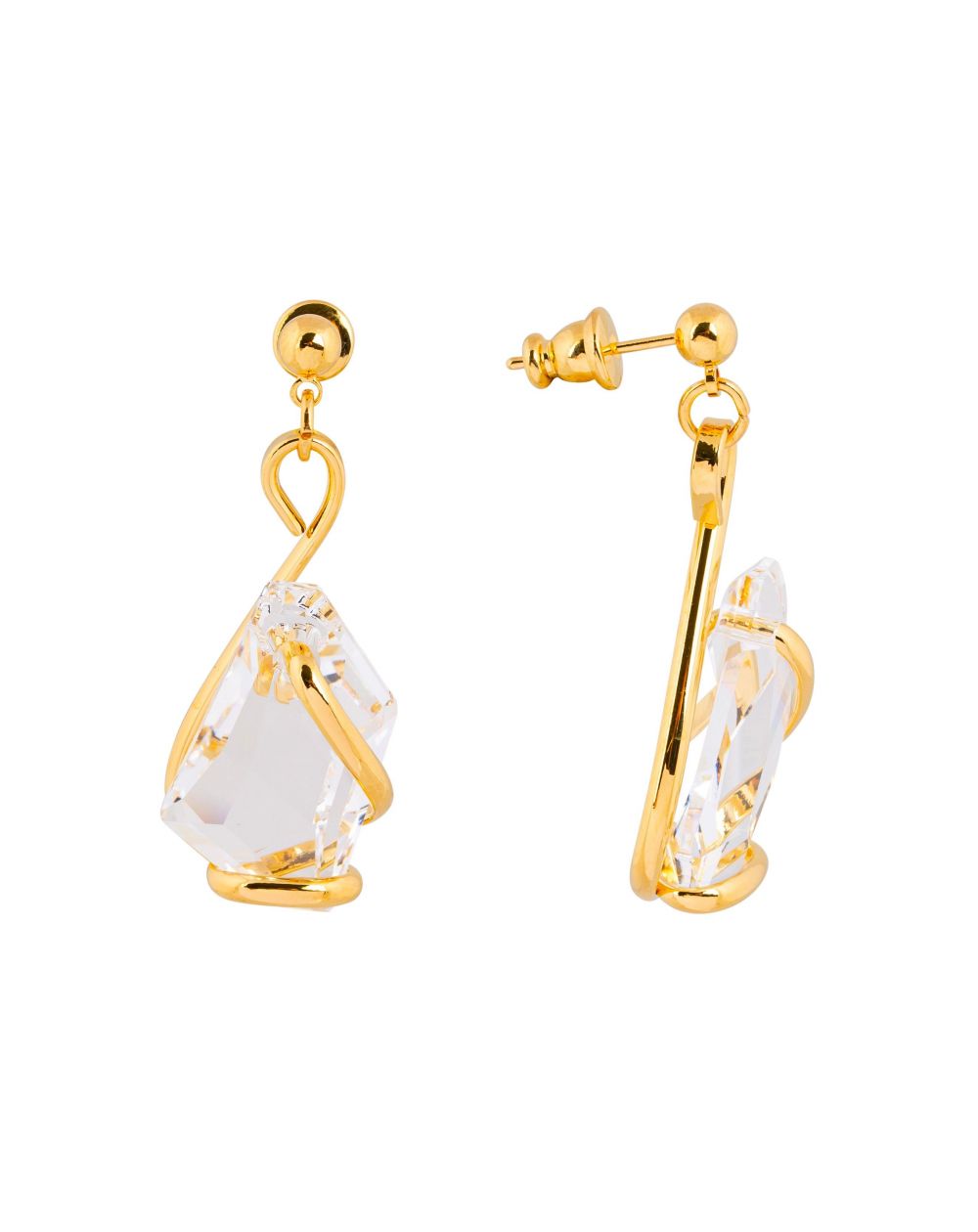 Swarovski blue crystal earrings