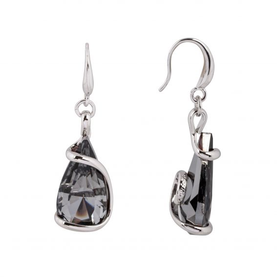 Swarovski blauwe kristallen oorbellen