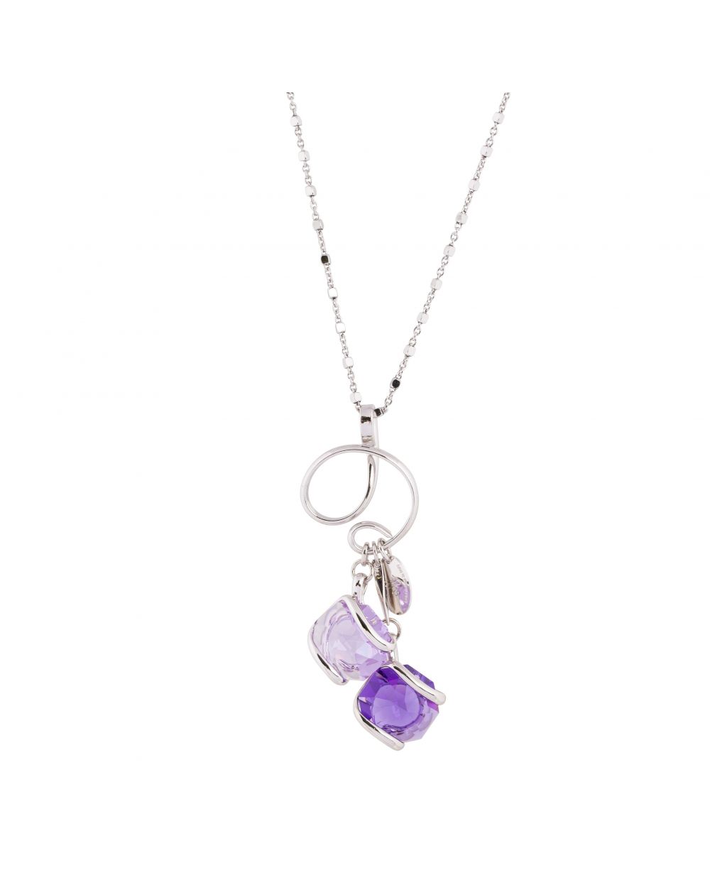 Collier Andrea Marazzini, pierre Octagon Lilla/Violet