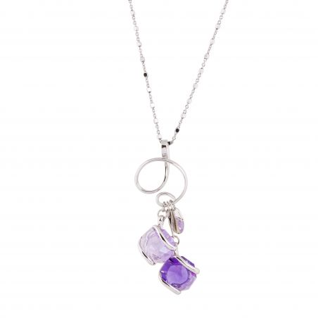 Collier Andrea Marazzini, pierre Octagon Lilla/Violet