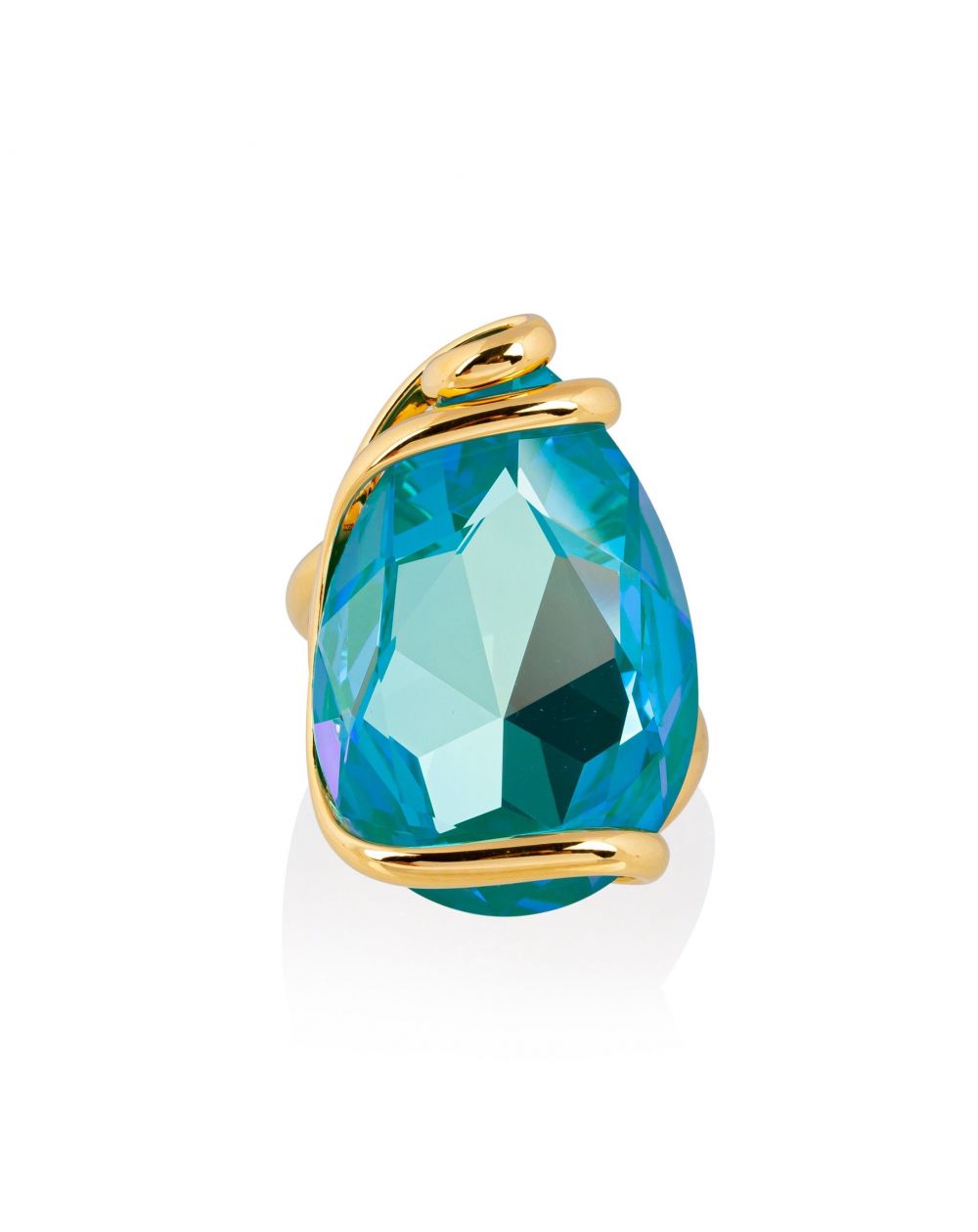 Andrea Marazzini - Bague cristal Swarovski New Drop Laguna Delite
