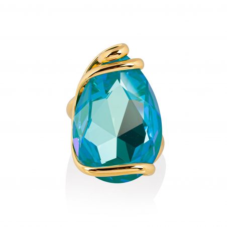 Andrea Marazzini - Bague cristal Swarovski New Drop Laguna Delite