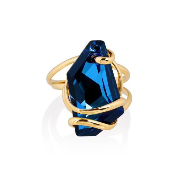 Andrea Marazzini - Bague cristal Swarovski De Art Bermuda Blue