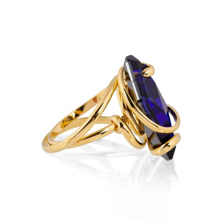 Andrea Marazzini - Bague cristal Swarovski De Art Bermuda Blue