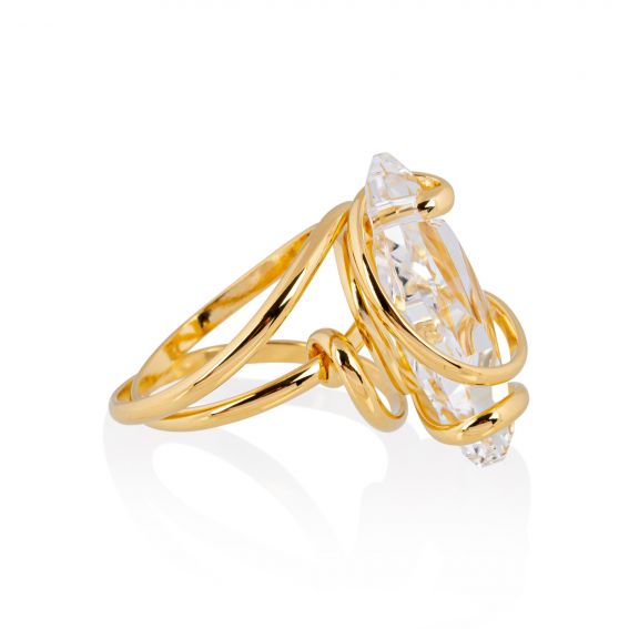 Moondust zwarte ring