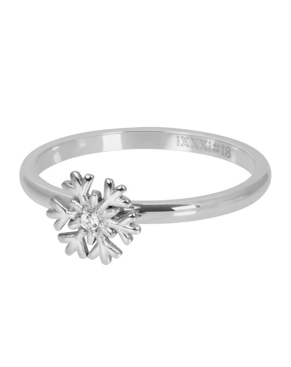 Flocon de neige argenté 2mm | Bagues de la marque iXXXi