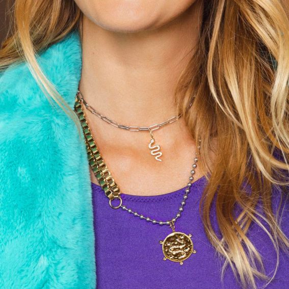 Collier Mya Bay Vegas bicolore - CO-137 - Bijoux et Marque Mya Bay