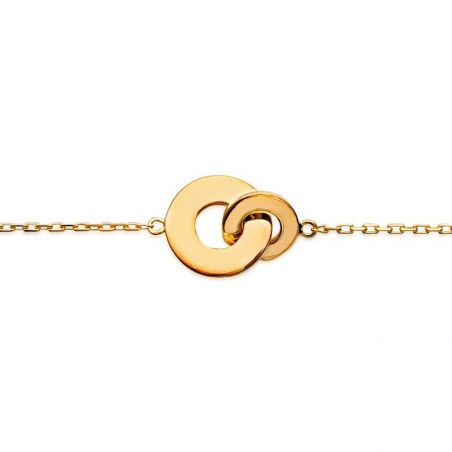 Bracelet pl-or 750 3mic