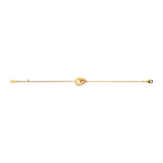 Bracelet pl-or 750 3mic