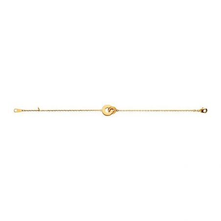 Bracelet pl-or 750 3mic