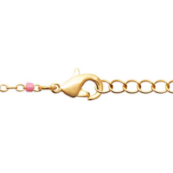 Bracelet pl-or 750 3mic perle miyuki