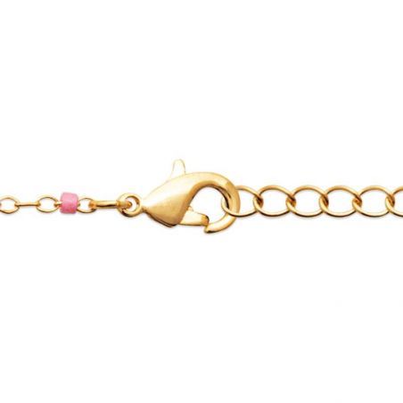 Bracelet pl-or 750 3mic perle miyuki